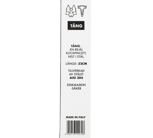 TANG – Kokkens pincet, stål