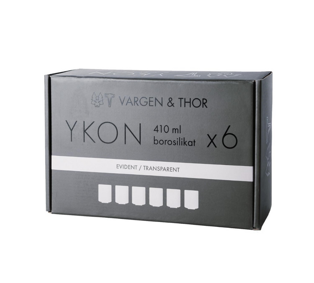 YKON EVIDENT - Drikkeglas (6 x 410 ml)