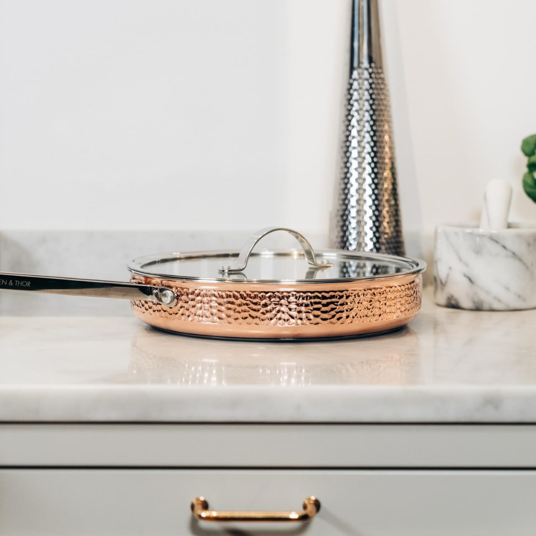 Modell Y – 28 cm Sauterpfanne. Kupfer
