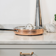 Modell Y - 28cm Sauterpande. Kobber