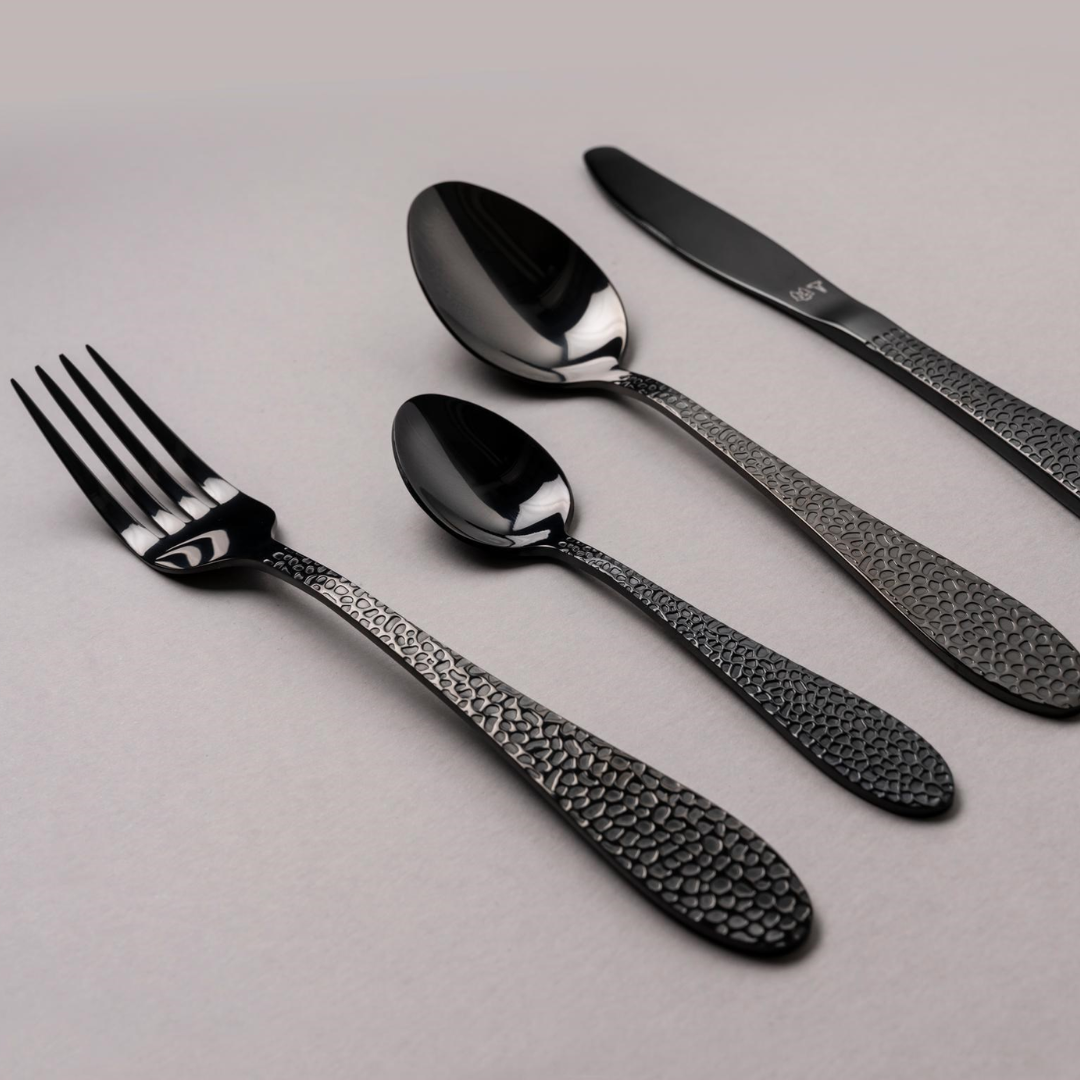 ONYX - Besteckset (schwarz) 16-teilig