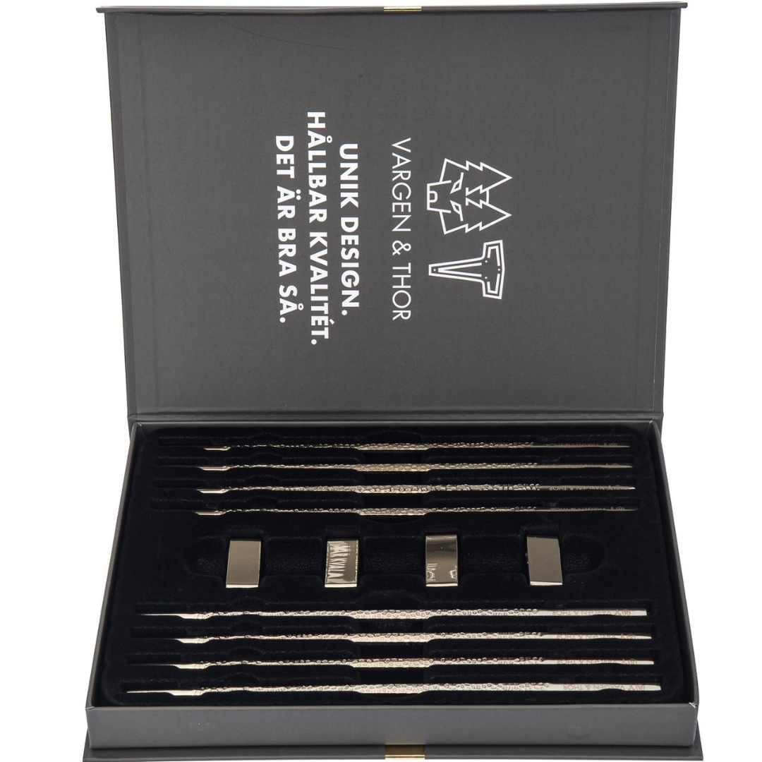 KITO CAVA - Spisepinde (Cava) 4 par + 4 stativer