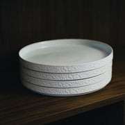 Servicen C - 4 x middagstallerkener (Hvid)