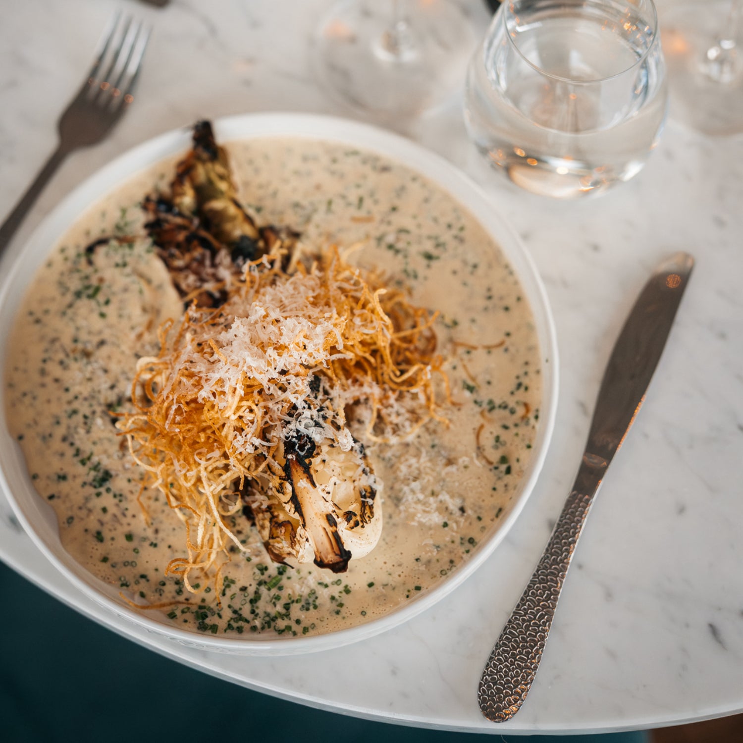 Servicen C - 4 x middagstallerkener (Hvid)