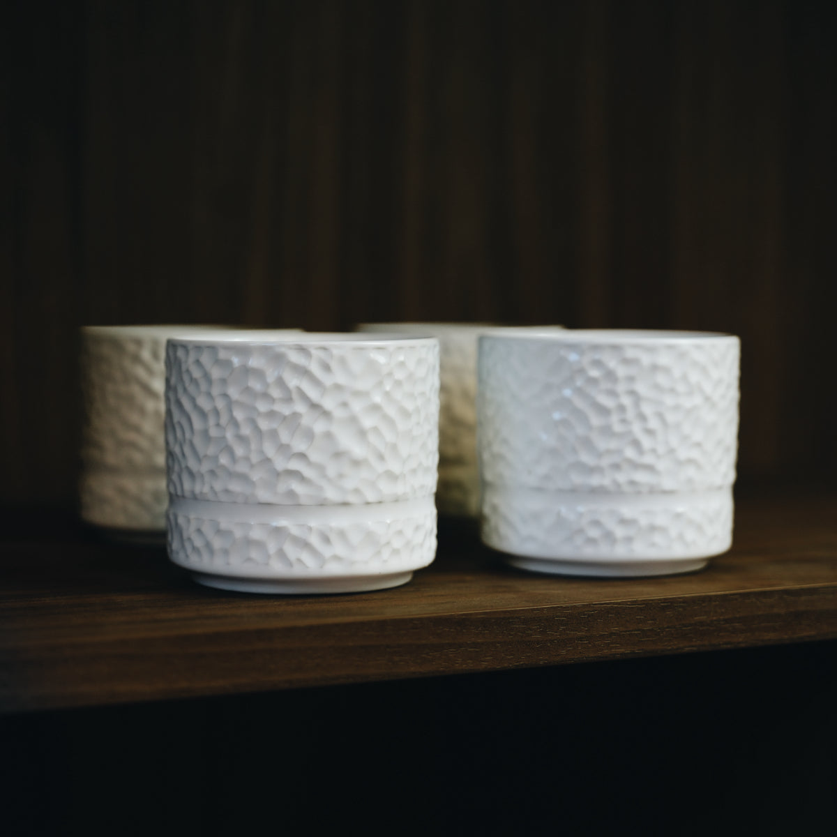 Servicen C - 4 x kopper/krus (Hvid)