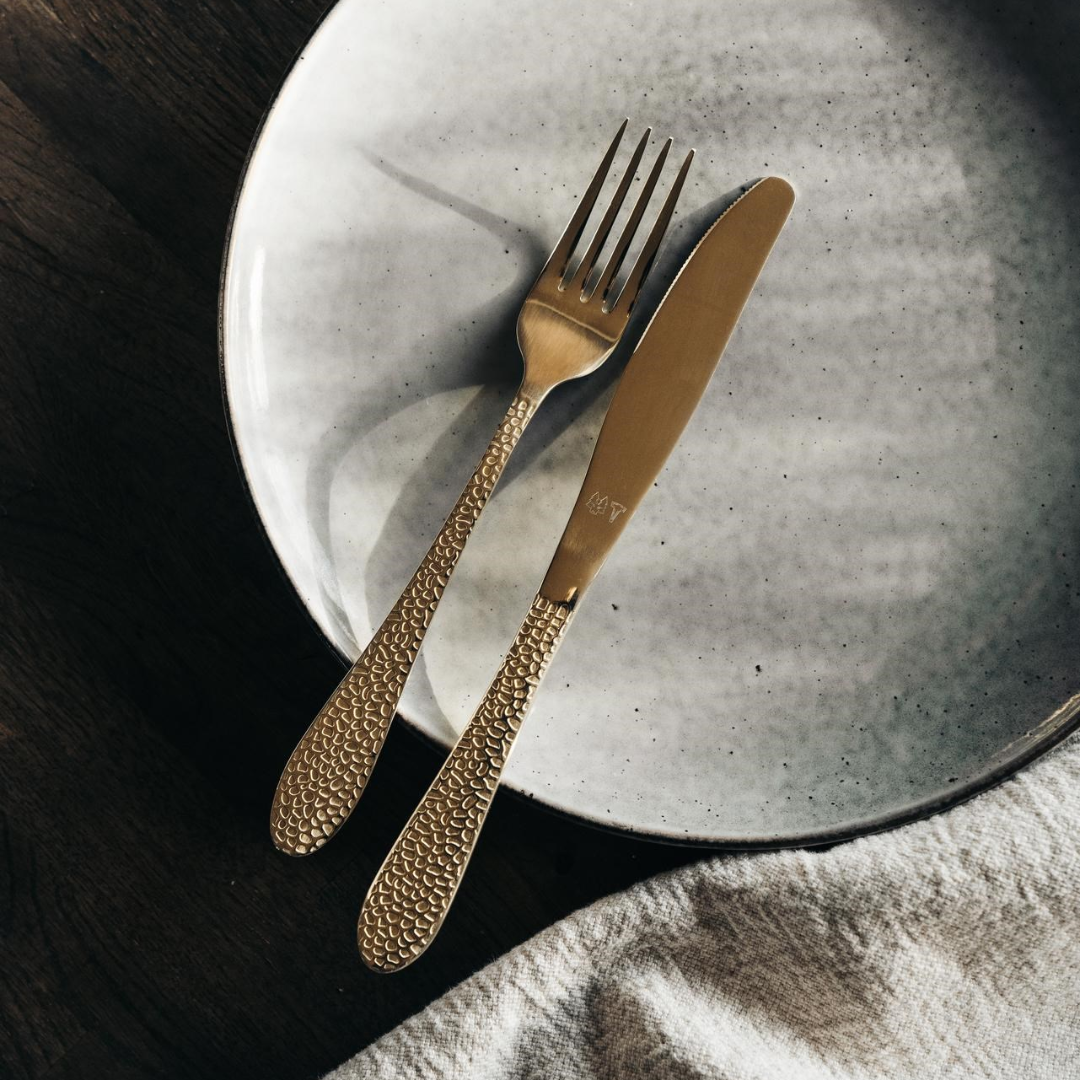 AURA - Bestiksæt (Cava) 16 dele