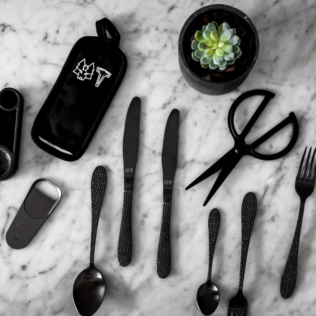 ONYX - Bestiksæt (sort) 16 dele