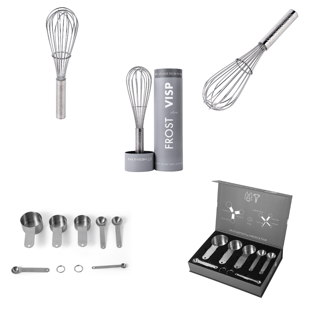 FROST - Bundle med piskeris og måleskeer (Sølv)