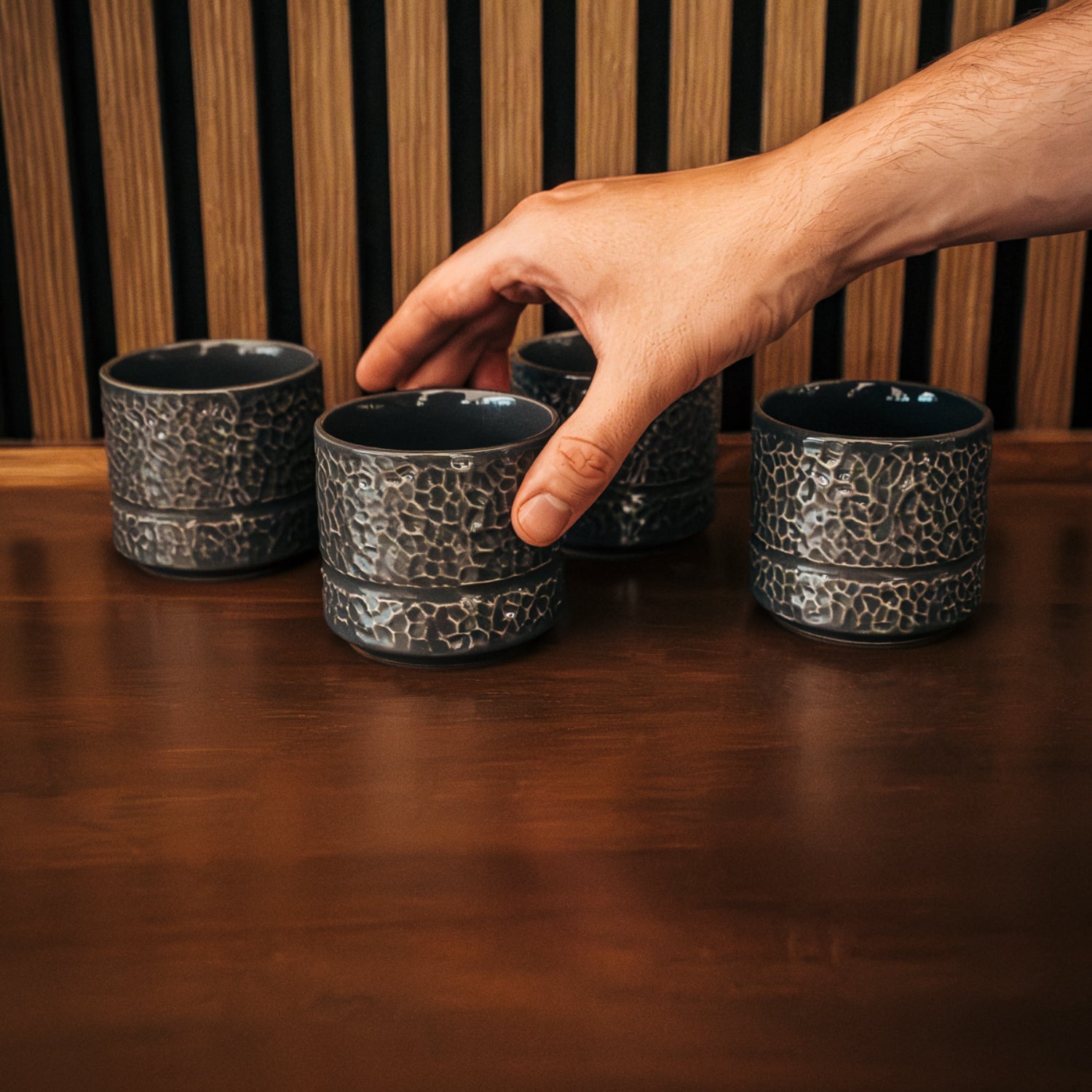 Servicen C - 4 x kopper/krus (Antracit)