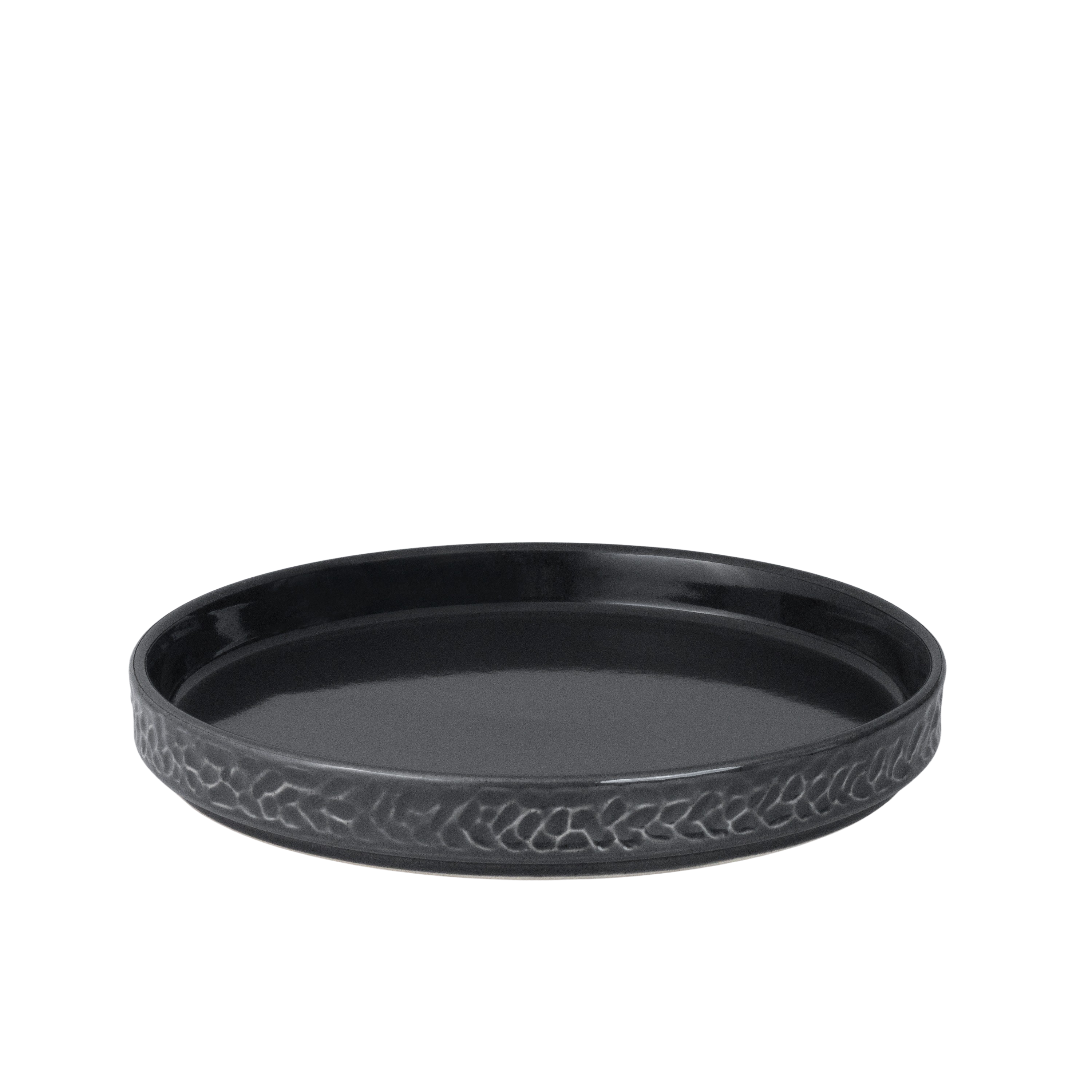 Servicen C - 4 x frokosttallerkener (Antracit)