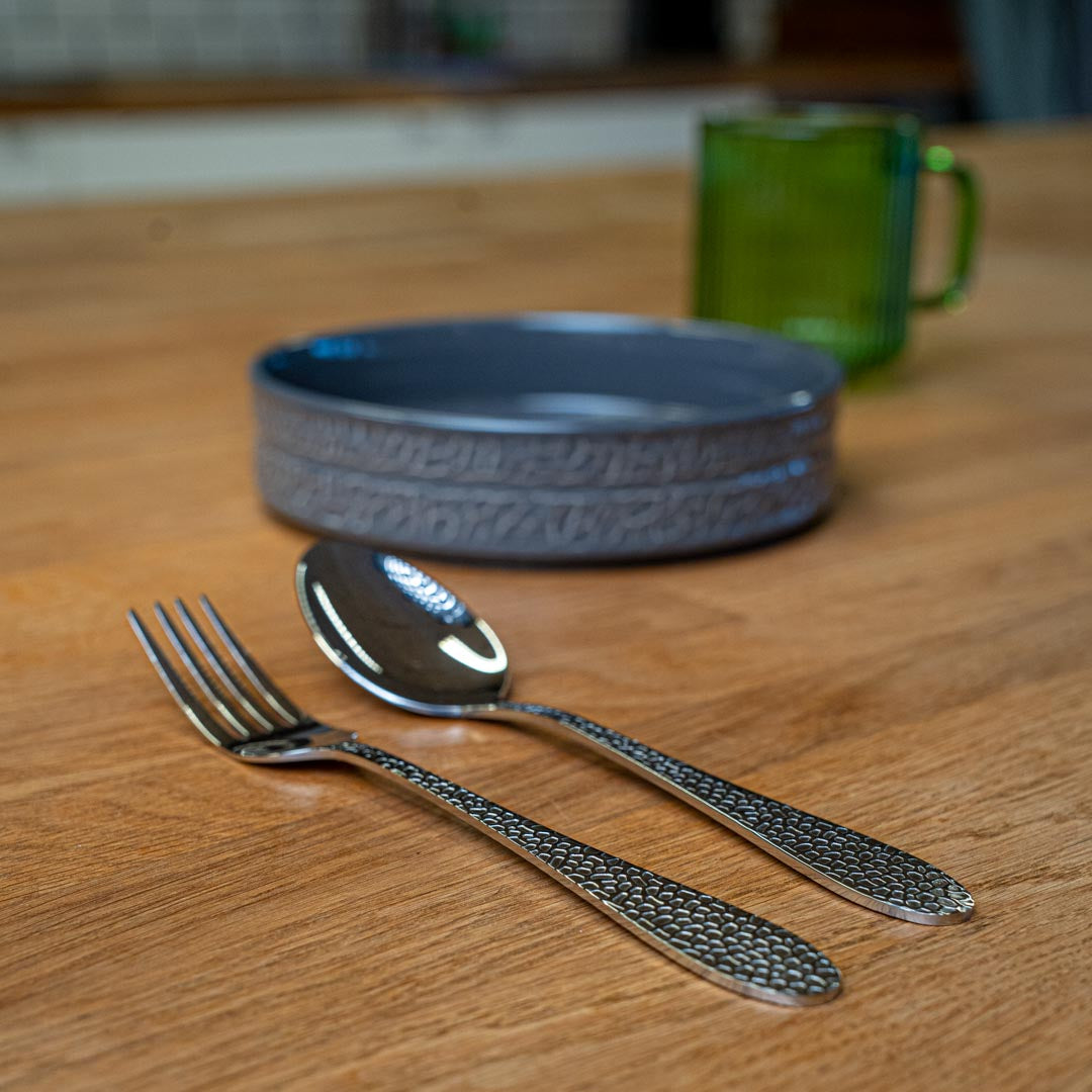 GRÅFOT - Dessert-/Forretbestik (Rustfrit stål) 8 dele