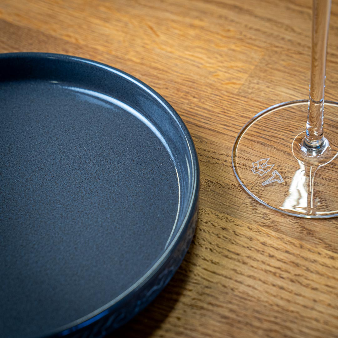 Servicen C - 4 x middagstallerkener (Antracit)