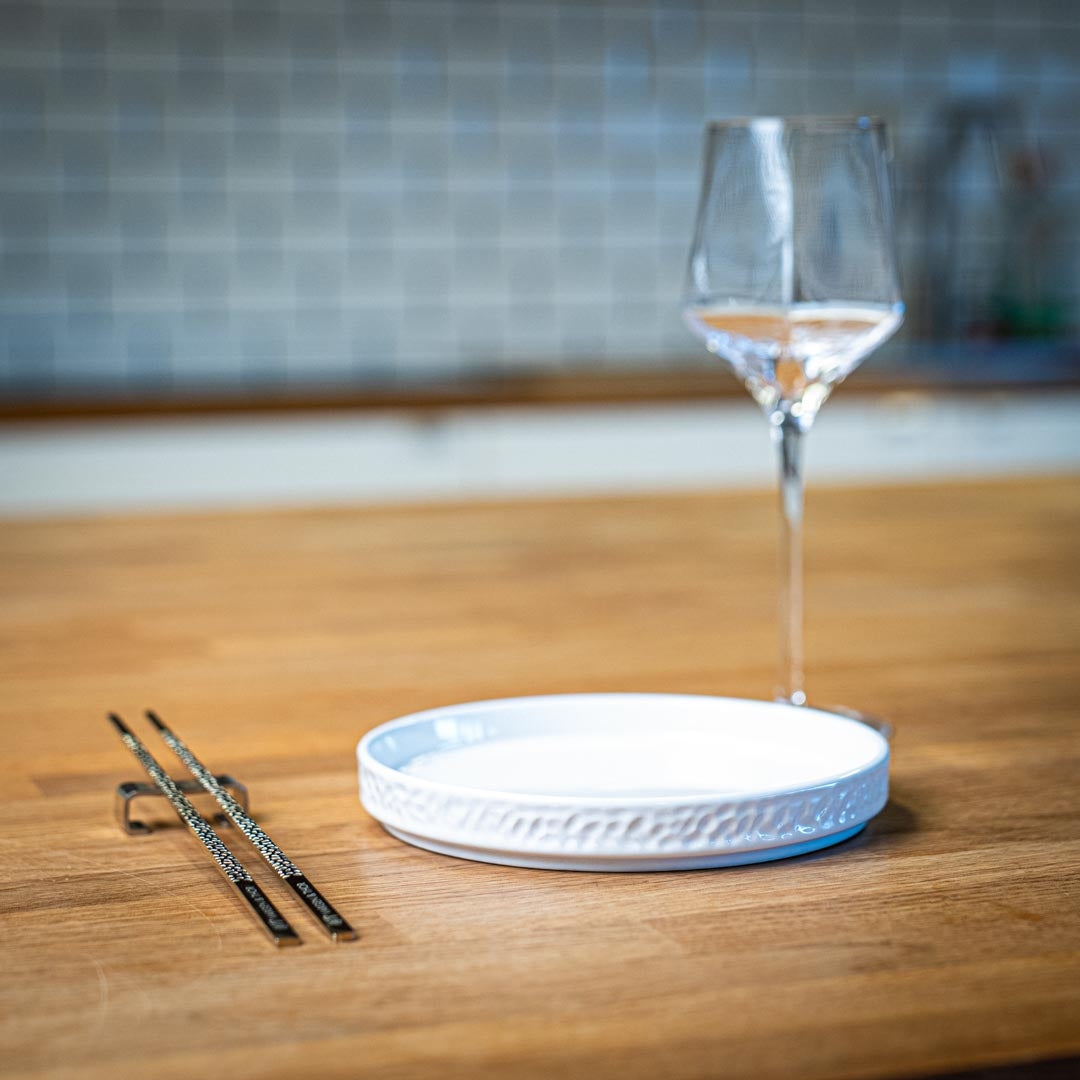 Servicen C - 4 x middagstallerkener (Hvid)