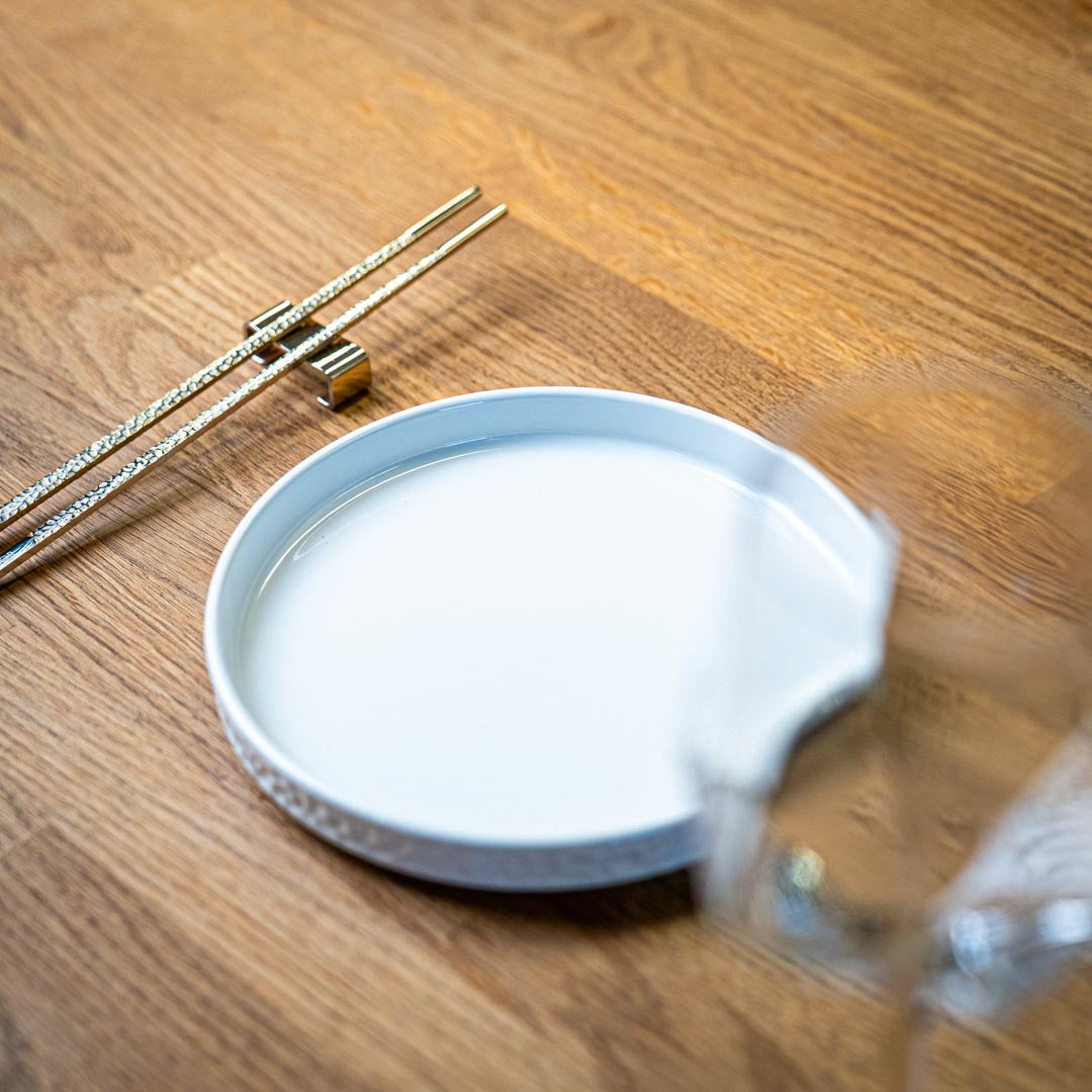 Servicen C - 4 x middagstallerkener (Hvid)