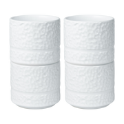 Servicen C - 4 x kopper/krus (Hvid)