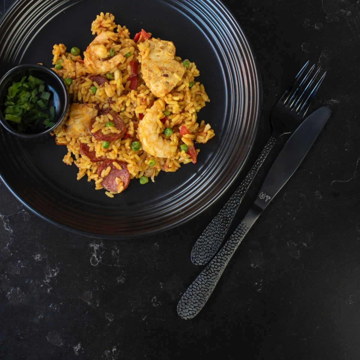 ONYX - Bestiksæt (sort) 16 dele