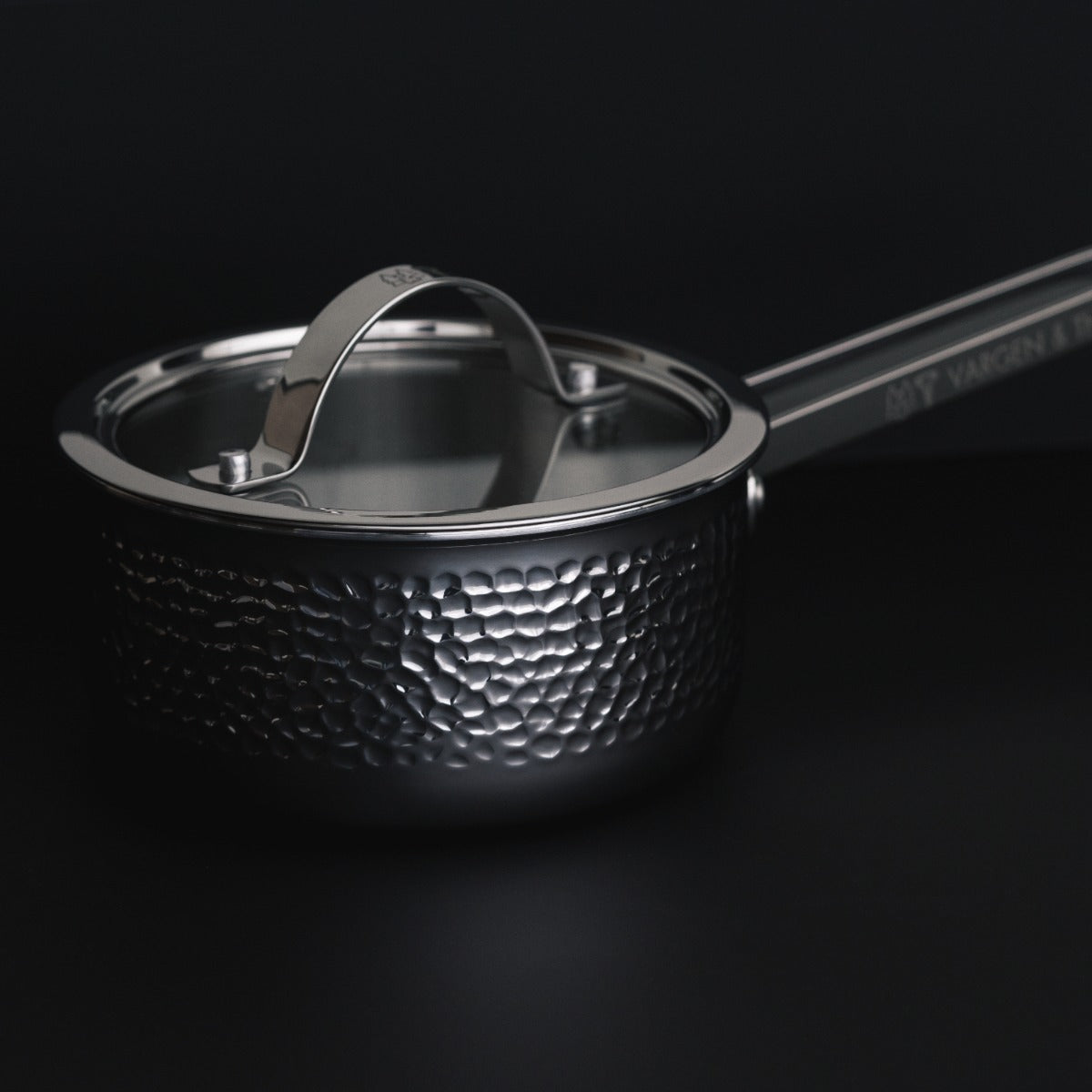 TEDDY - 1L Kasserolle. Poleret sølv