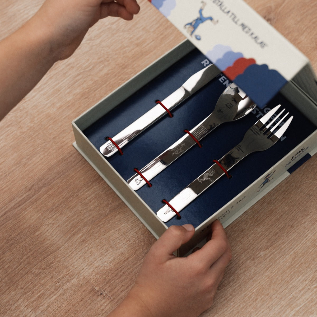 Lupo - Børnebestik (Emil fra Lønneberg) - 9 dele