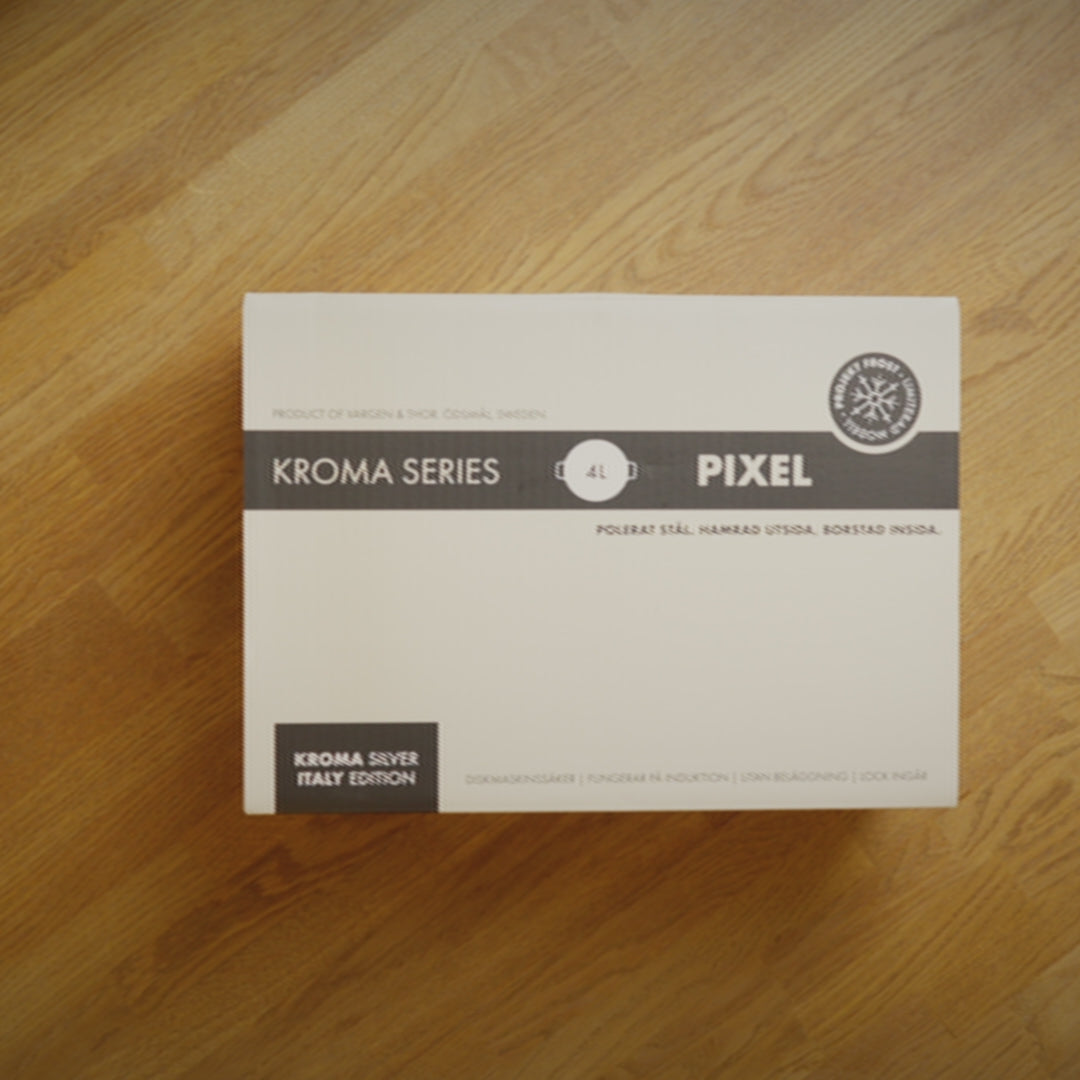 Indlæs video: PIXEL - 4L hamret gryde (Poleret stål)