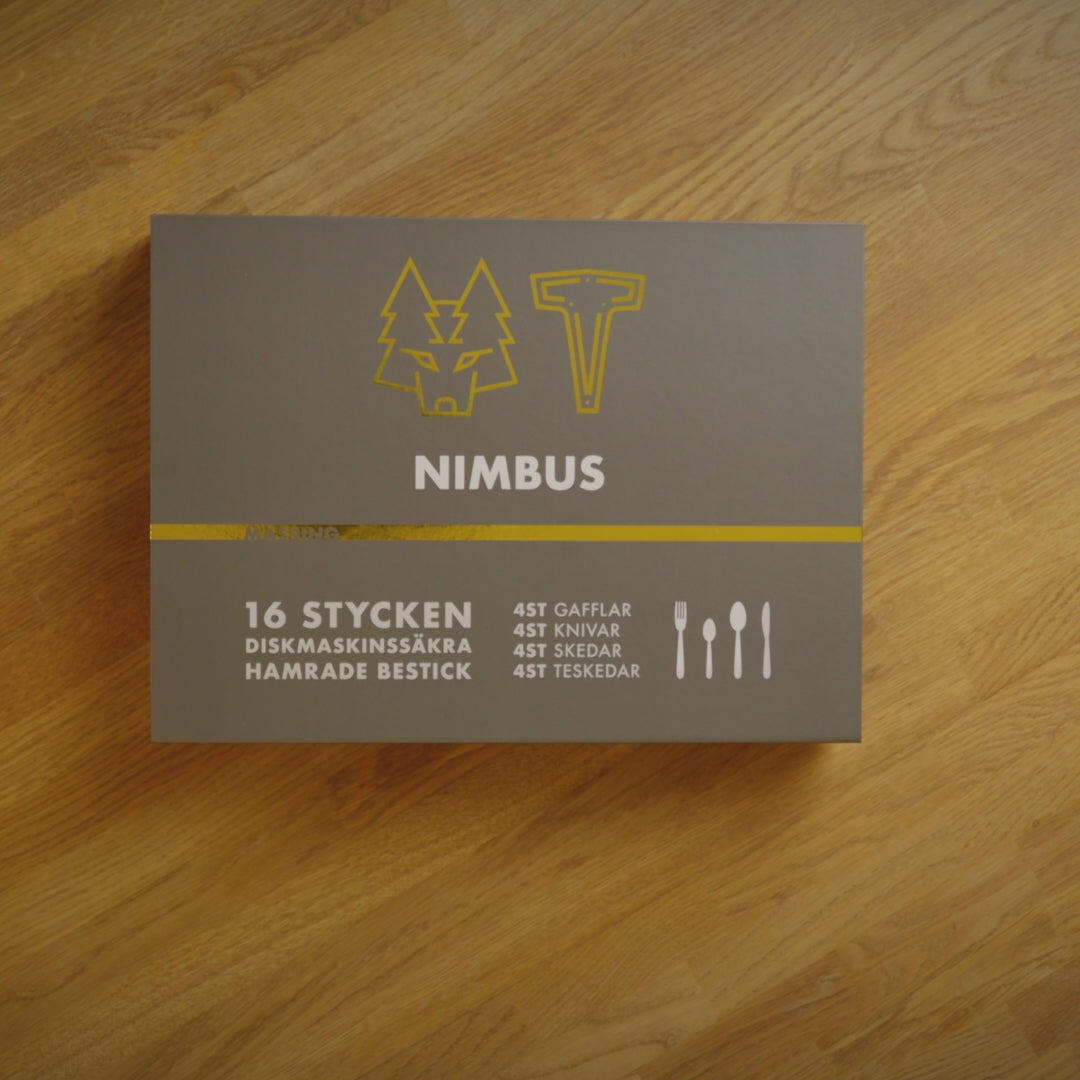 Indlæs video: NIMBUS - Bestiksæt (Messing) 16 dele