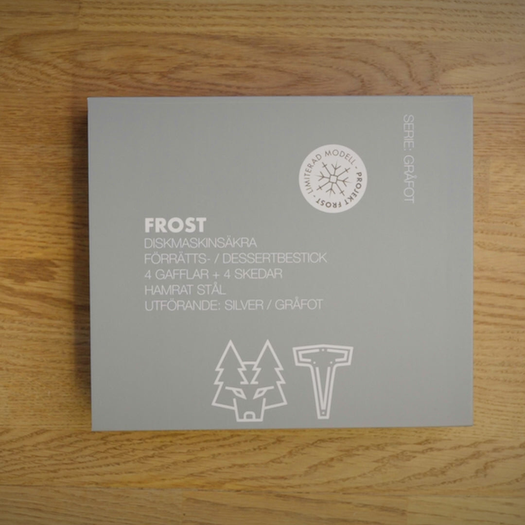 Indlæs video: GRÅFOT - Dessert-/Forretbestik (Rustfrit stål) 8 dele