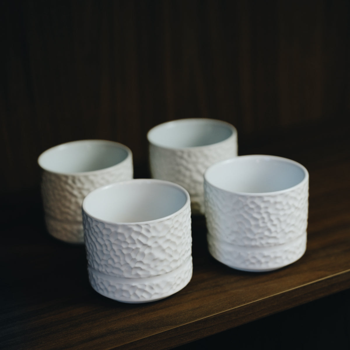 Servicen C - 4 x kopper/krus (Hvid)