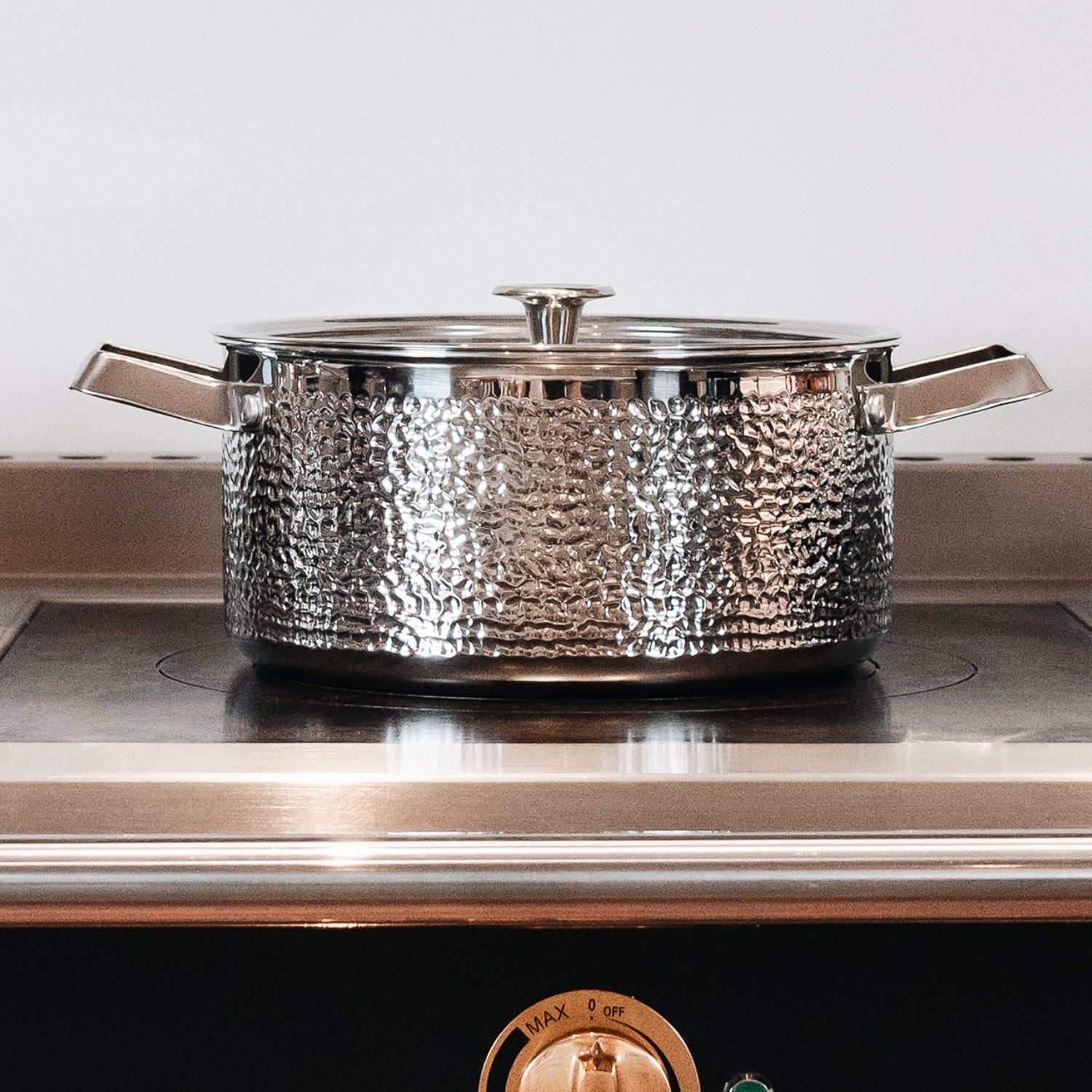 PIXEL - 4L gehämmerter Topf (polierter Stahl) 