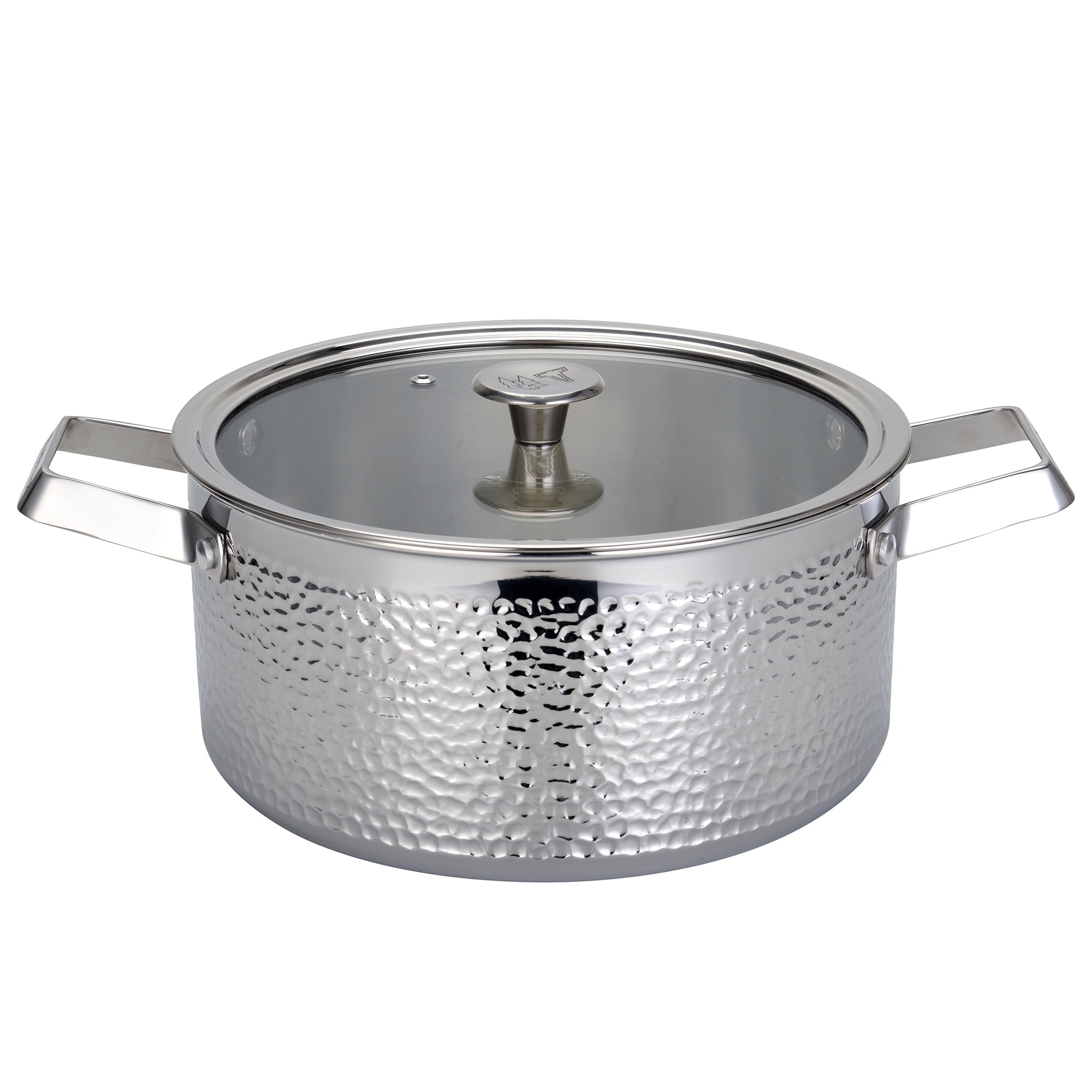 PIXEL - 4L hamret gryde (Poleret stål)